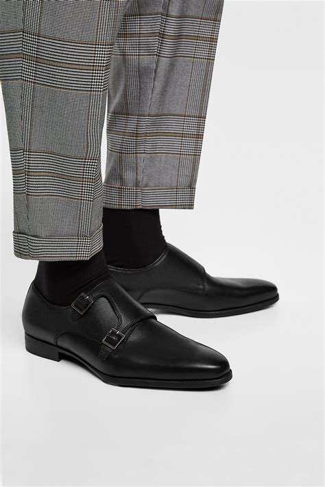 double monk strap shoes zara.